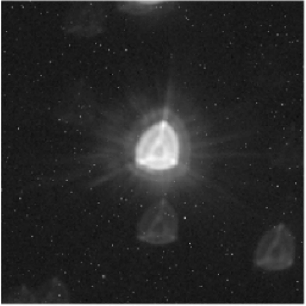 Imagen de CHEOPS de la estrella HD 88111. Crédito: ESA/Airbus/CHEOPS Mission Consortium