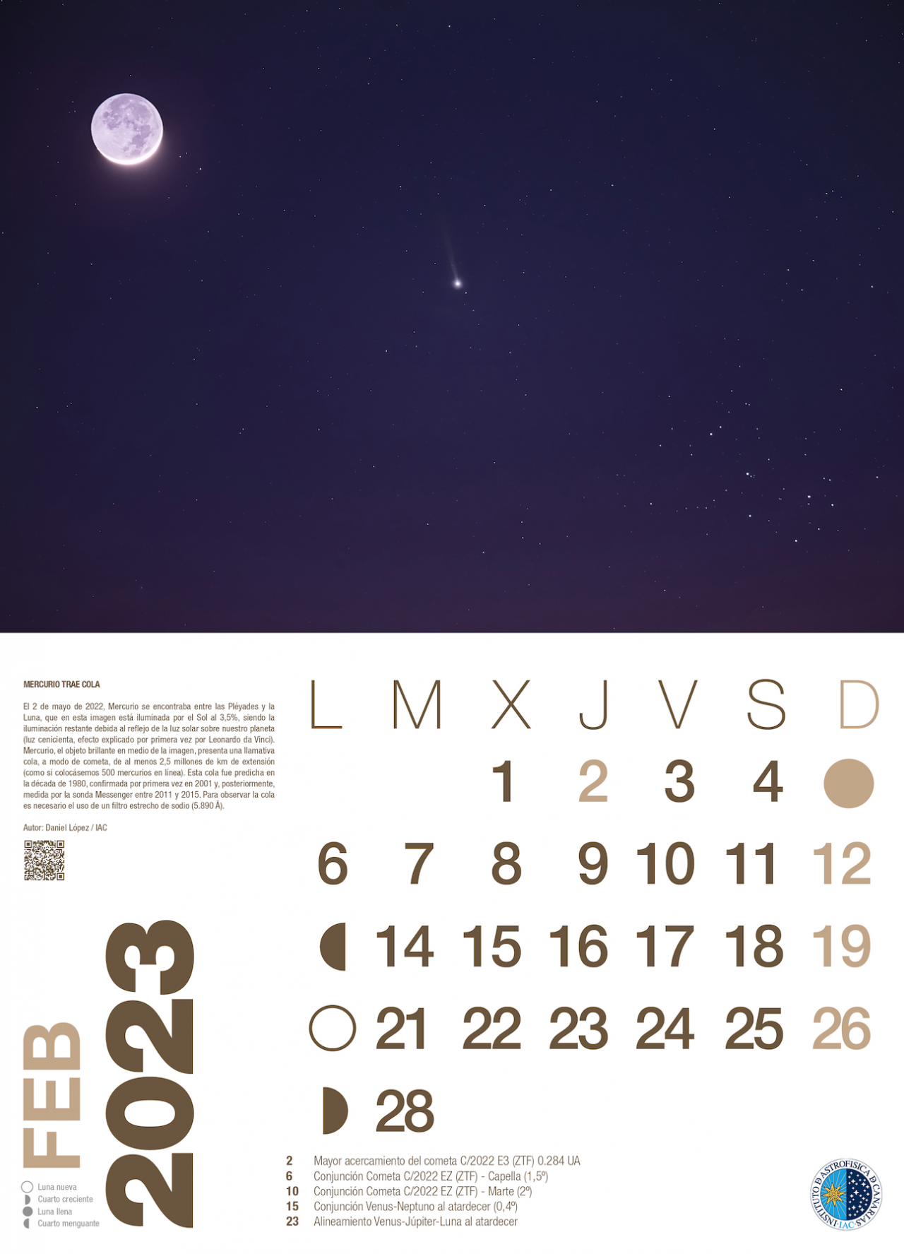 February - Astronomical calendar 2023
