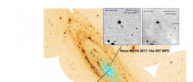 Students of the Universidad de La Laguna discover the brightest nova inside the Andromeda Galaxy of 2017