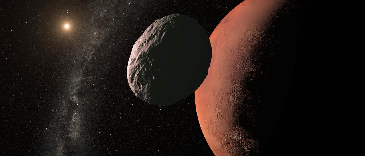 Asteroide cerca de Marte