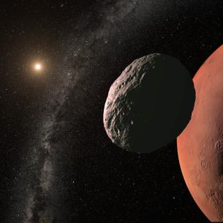 Asteroide cerca de Marte