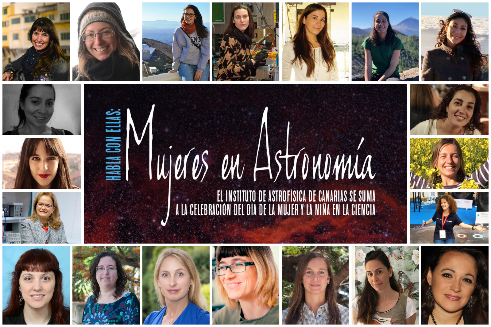 Colaboradoras del proyecto "Habla con Ellas: Mujeres en Astronomía" edición 2020