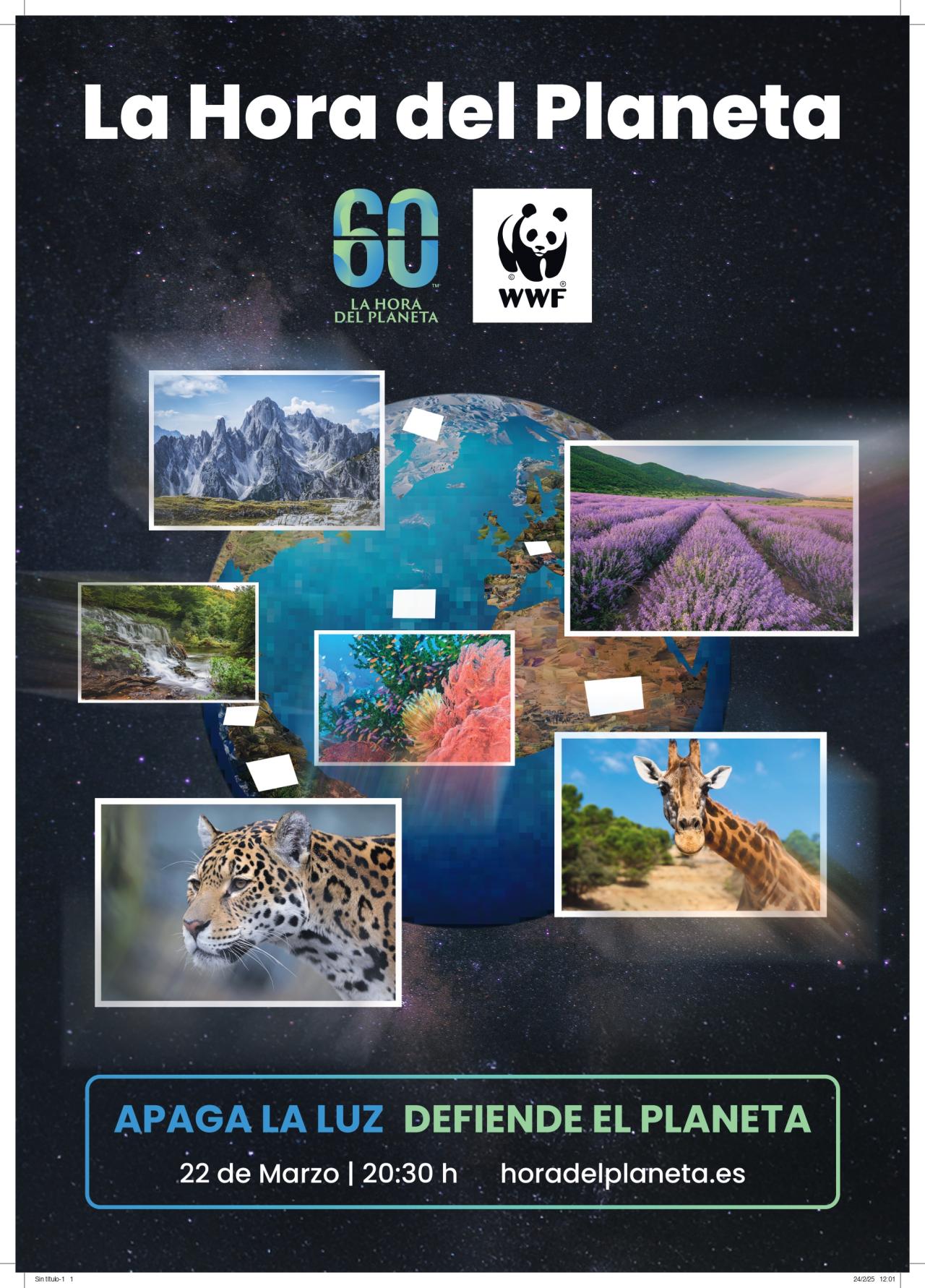 El cartel utilizado para la Hora del Planeta 2025