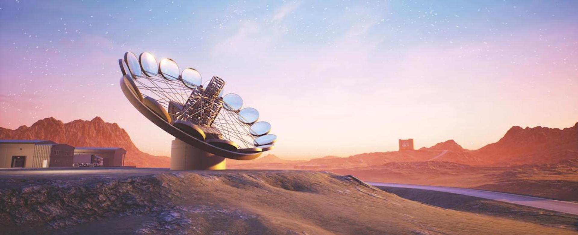 Artistic recreation of the ExoLife Finder (ELF) telescope Artistic recreation of the ExoLife Finder (ELF) telescope