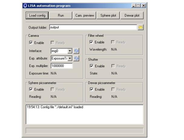 01 GUI VIS test bench control with image camera acquisition (NI-MAX based)
