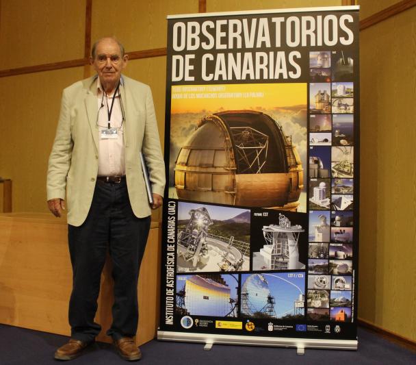 Michael Disney en el IAU Symposium 355, en la Universidad de La Laguna.