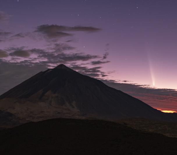 Cometa C/2023 A3 el 12 de octubre desde el Observatorio del Teide