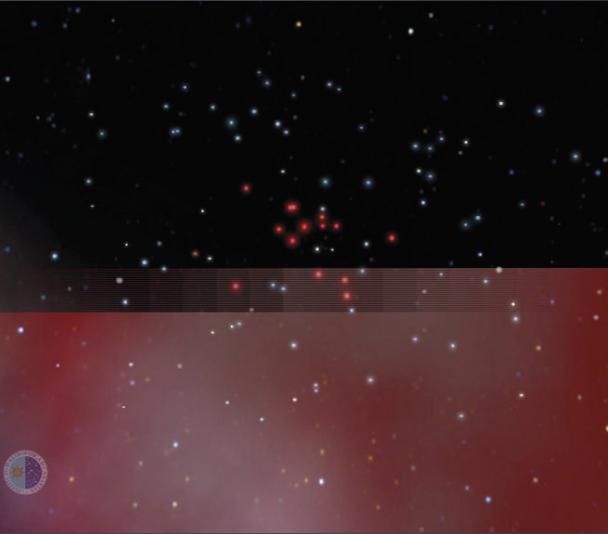 Location of a red giant star cluster