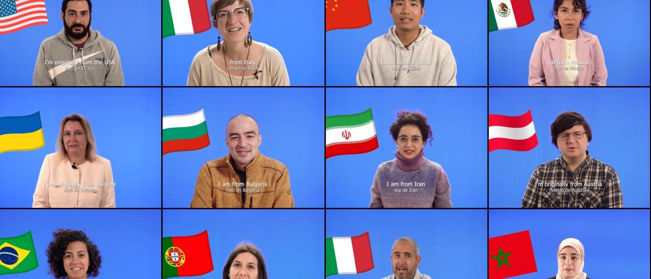 Participantes del proyecto audiovisual "IAC World"