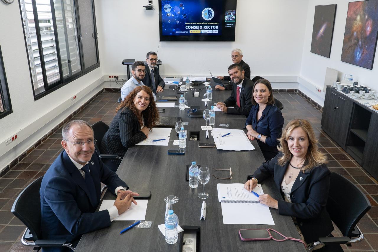 La secretaria general de investigación del Ministerio de Ciencia, Innovación y Universidades, Eva Ortega Paíno, ha presidido esta la reunión del Consejo Rector / Inés Bonet
