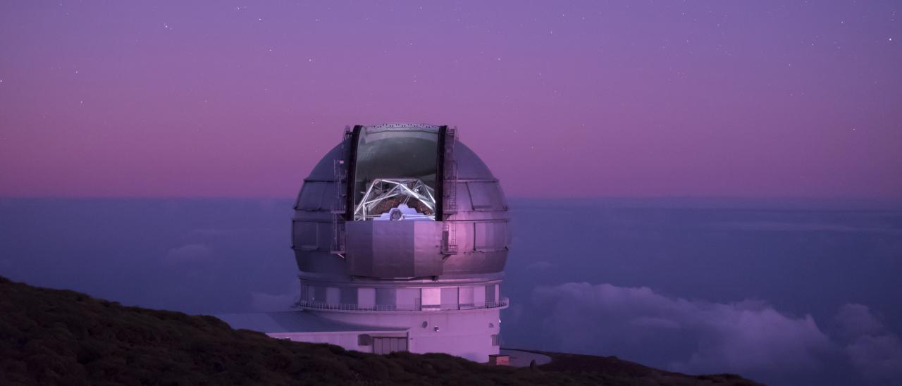 Gran Telescopio Canarias (GTC or Grantecan) at the Roque de los Muchachos Observatory on La Palma