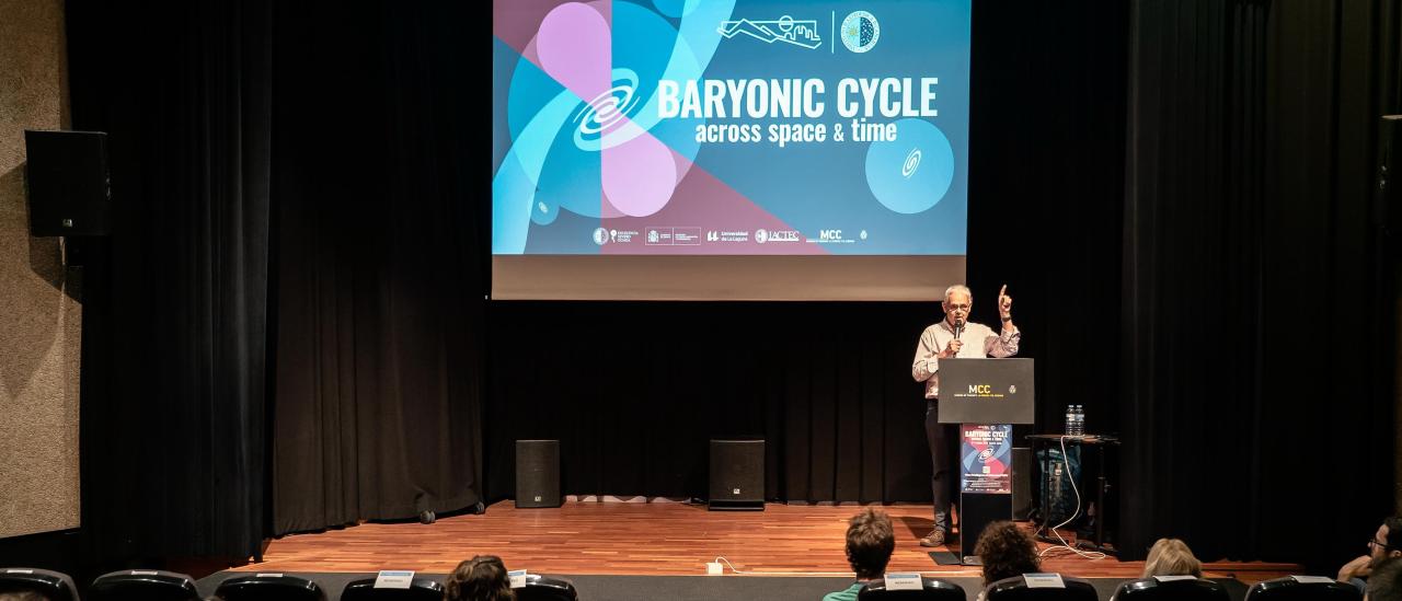 El director del IAC, Valentín Martínez Pillet, en la inauguración de la XXV Canary Islands Winter School of Astrophysics.