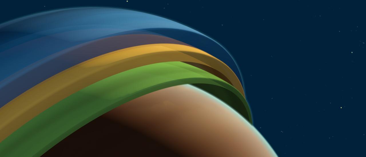 Estructura tridimensional de la atmósfera del exoplaneta Tylos. Crédito: ESO/M. Kornmesser
