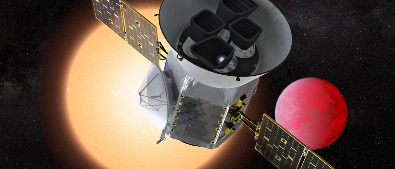 El Transiting Exoplanet Survey Satellite (TESS) de la NASA. Crédito: NASA 