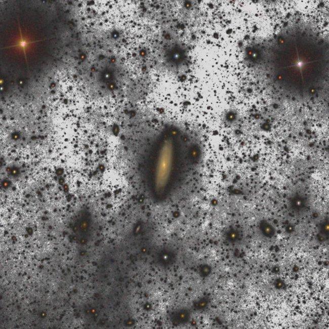 Weak halo composed of four thousand million stars around UGC00180 galaxy. Credit: Gran Telescopio CANARIAS (GTC) / Gabriel Pérez (IAC).