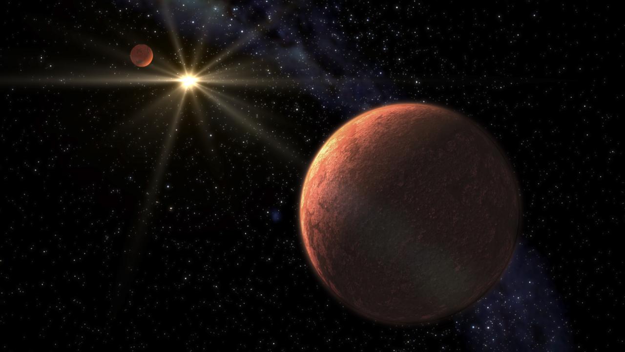 Discovery of a system of super-Earths orbiting the star HD 176986 with about 5.7 and 9.2 Earth masses.