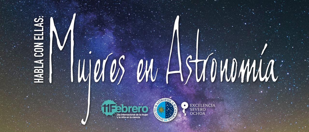 Imagen anunciadora del proyecto "Habla con Ellas: Mujeres en Astronomía"