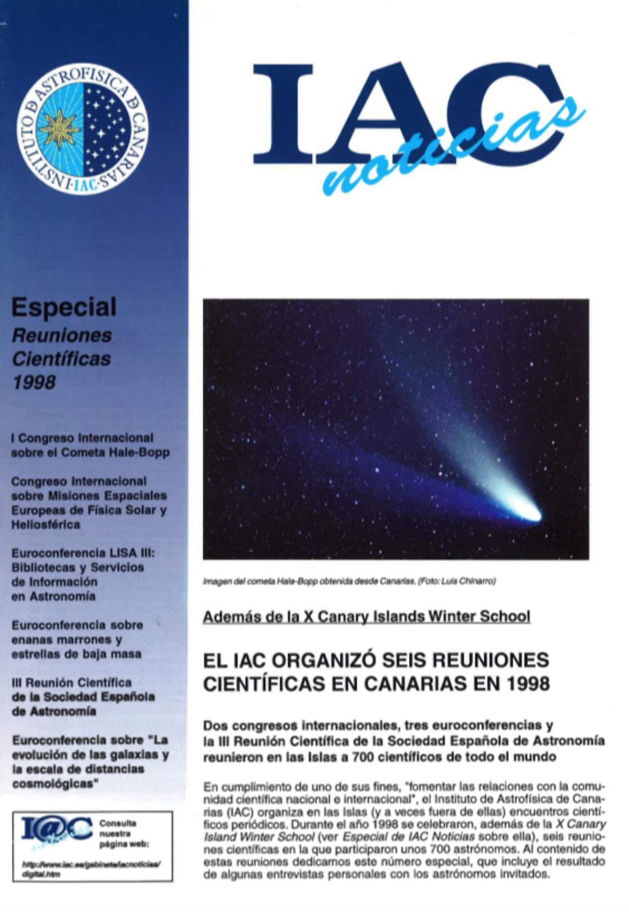 IAC Noticias Especial - Reuniones Científicas 1998