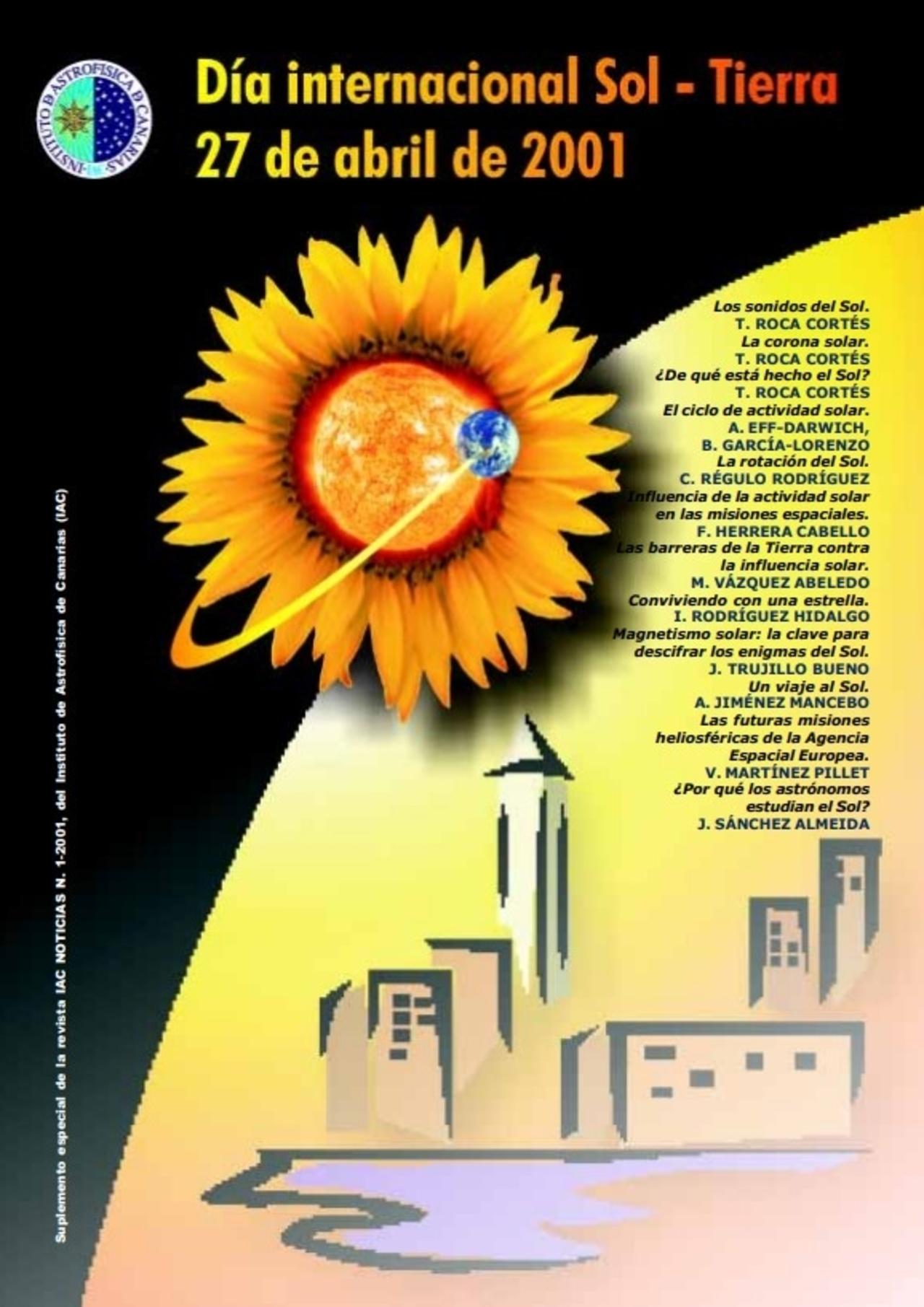 Portada Día Internacional Sol-Tierra, 27 abril 2001