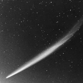 Imagen del cometa Ikeya-Seki en 1965. Crédito: James W. Young (TMO/JPL/NASA).
