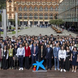 El evento de entrega de becas