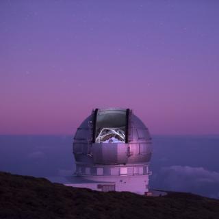 Gran Telescopio Canarias (GTC o Grantecan) en el Observatorio del Roque de los Muchachos en La Palma