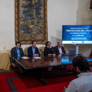 Conference on the Law for the protection of astronomical quality in outdoor lighting installations on La Palma, held in Santa Cruz de La Palma