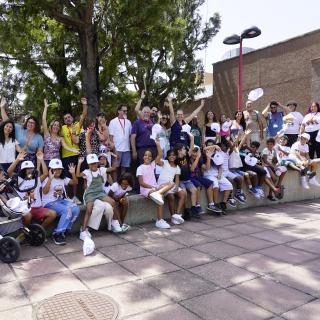 Participantes en la jornada de actividades organizadas por el IAC, ACAPS y eñ MCC en el marco del programa “Vacaciones en Paz”