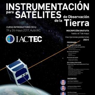 Poster of the course on “Introduction to instrumentation for Earth observation satellites". Credit: Gabriel Pérez, SMM (IAC).