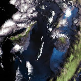 Satellite image of the Canary Islands taken by DRAGO-1 Satellite image of the Canary Islands taken by DRAGO-1