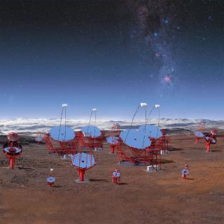 Cherenkov Telescope Array 3D simulation