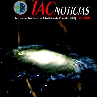 Cover IAC NEWS, 1-2001. "Galactic cannibalism"