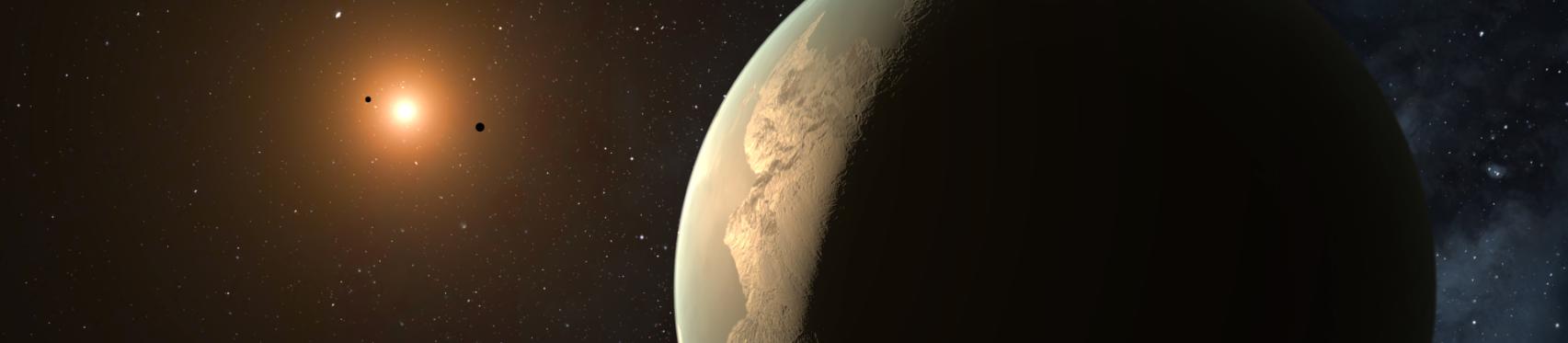 Recreación artística de GJ 3998 d, una supertierra en la zona habitable de su estrella Recreación artística de GJ 3998 d, una supertierra en la zona habitable de su estrella