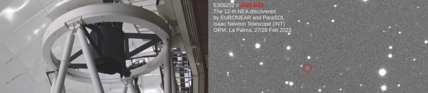 INT y asteroide 2023 DZ2